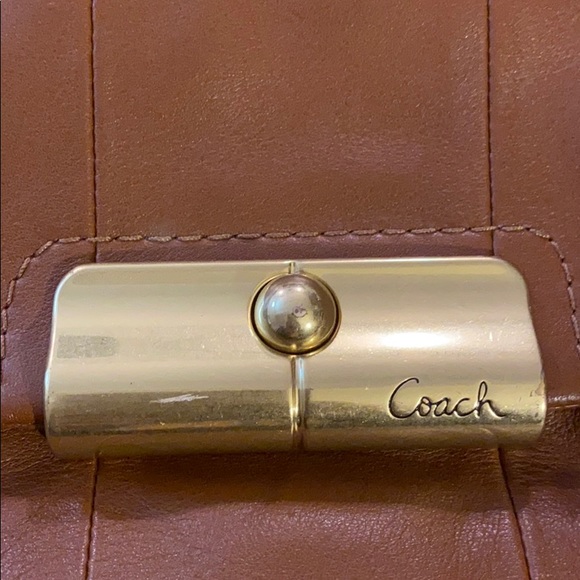 Brown Leather Coach Handbag - Picture 2 of 5